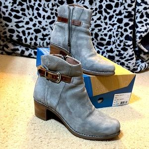 Grey boots nubuck leather super soft